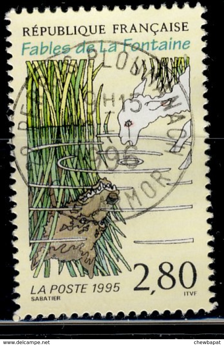 France 1995 - Oblitéré Used - Y&T N° 2960 - Fable De La Fontaine - Le Loup Et L'agneau - Oblitérés