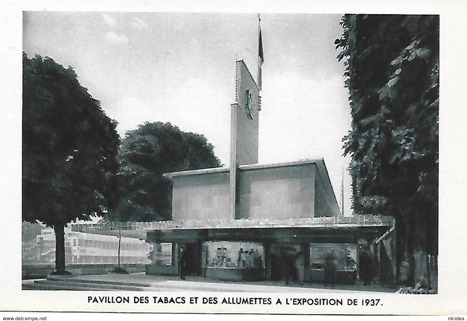 Exposition Internationale Paris 1937 Pavillon Des Tabacs Et Des Allumettes  Parfait état - Expositions