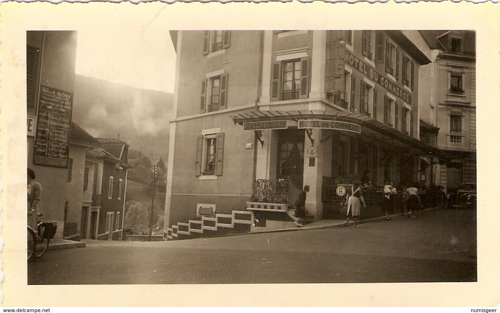 FRANCE  --  ( AINE ) - Gex  - Hôtel Du Commerce     ( Photo: Format 12 X 7.5 ) - Places