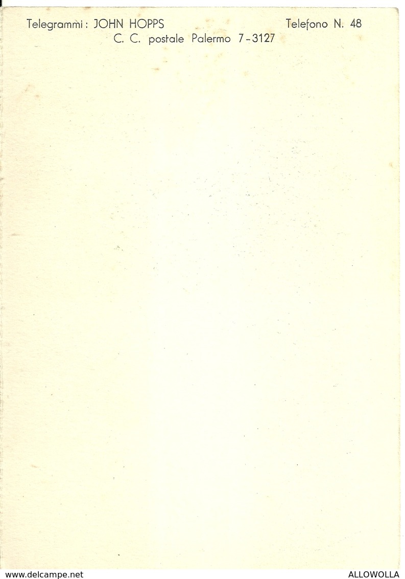2961 " JOHN HOPPS & SONS - MAZARA DEL VALLO " CART. ORIG. SPED. - Altri & Non Classificati
