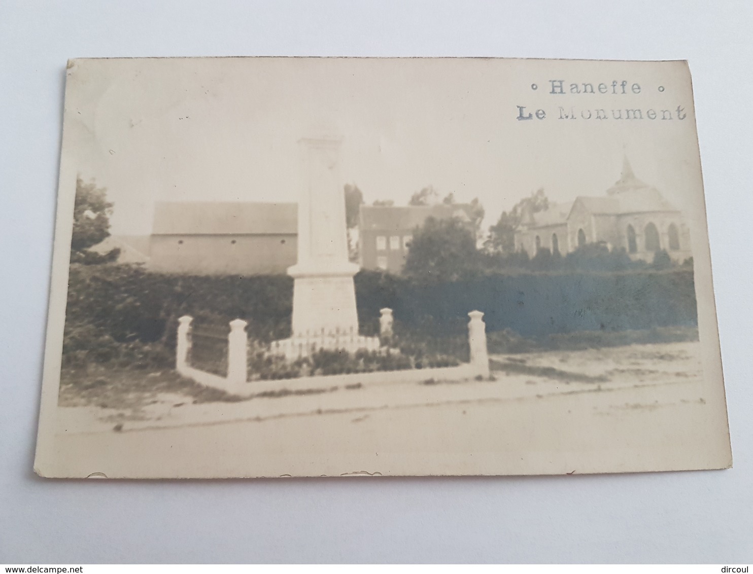 40219 -     Haneffe  Le Monument  Carte Photo - Remicourt