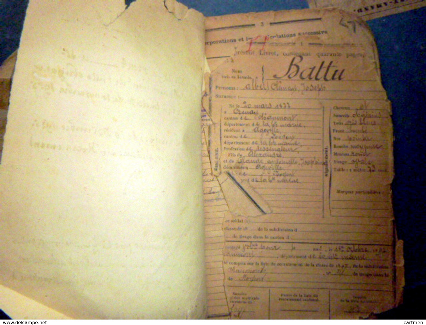 LIVRETS MILITAIRES DEUX LIVRETS ANNEES 1926 ET 1896 - Documents