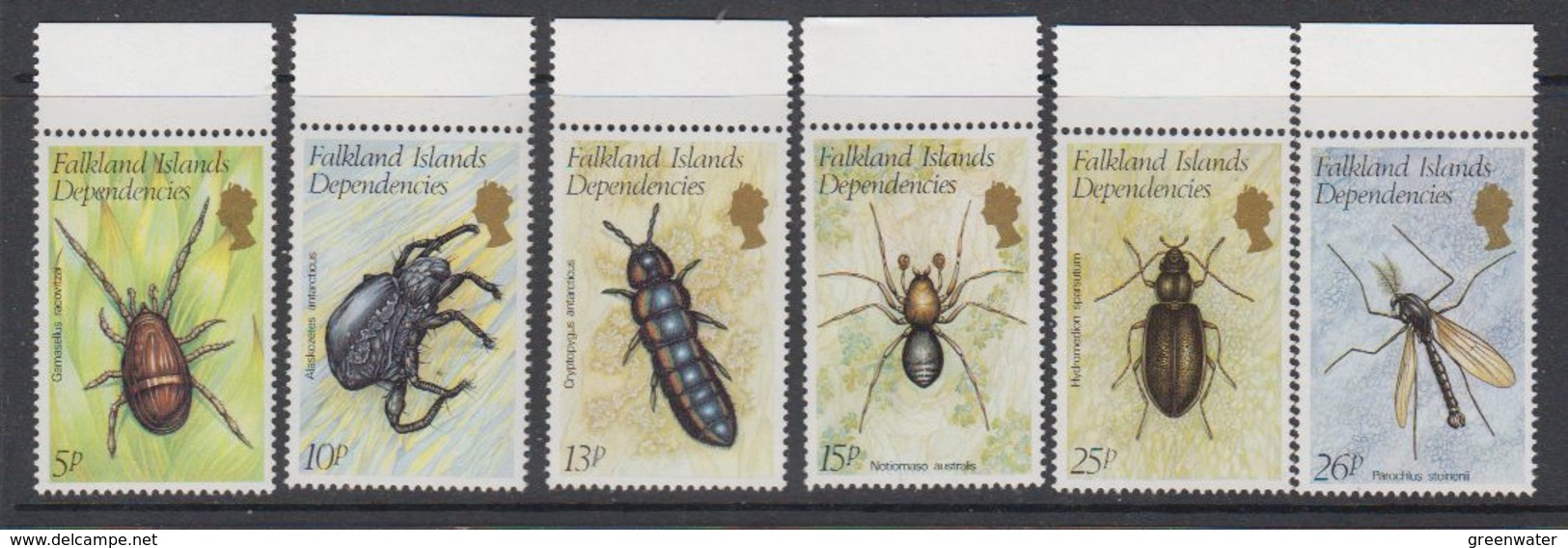 Falkland Islands Dependencies 1982 Insects 6v (+margin) ** Mnh (42146) - South Georgia