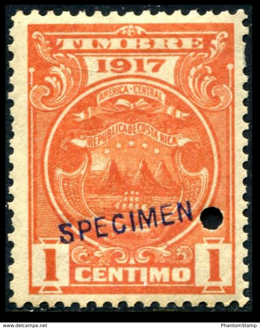 1917 Costa Rica "Color Proof Specimen" - Costa Rica