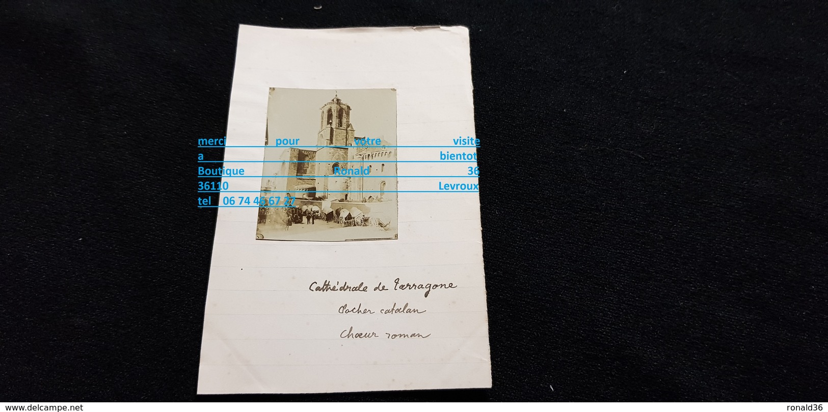 Photo F Cp Espagne TARRAGONE La Cathédrale  En 1908 ( Rue Place Attelage  ) - Tarragona