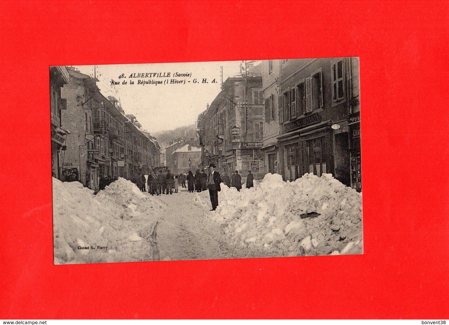 F1103 - ALBERTVILLE - 73 - Rue De La République - L'hiver - Albertville