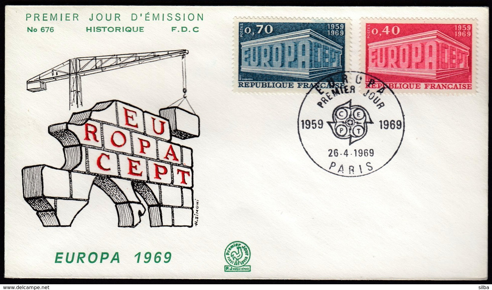 France 1969 / Europa CEPT / FDC - 1969