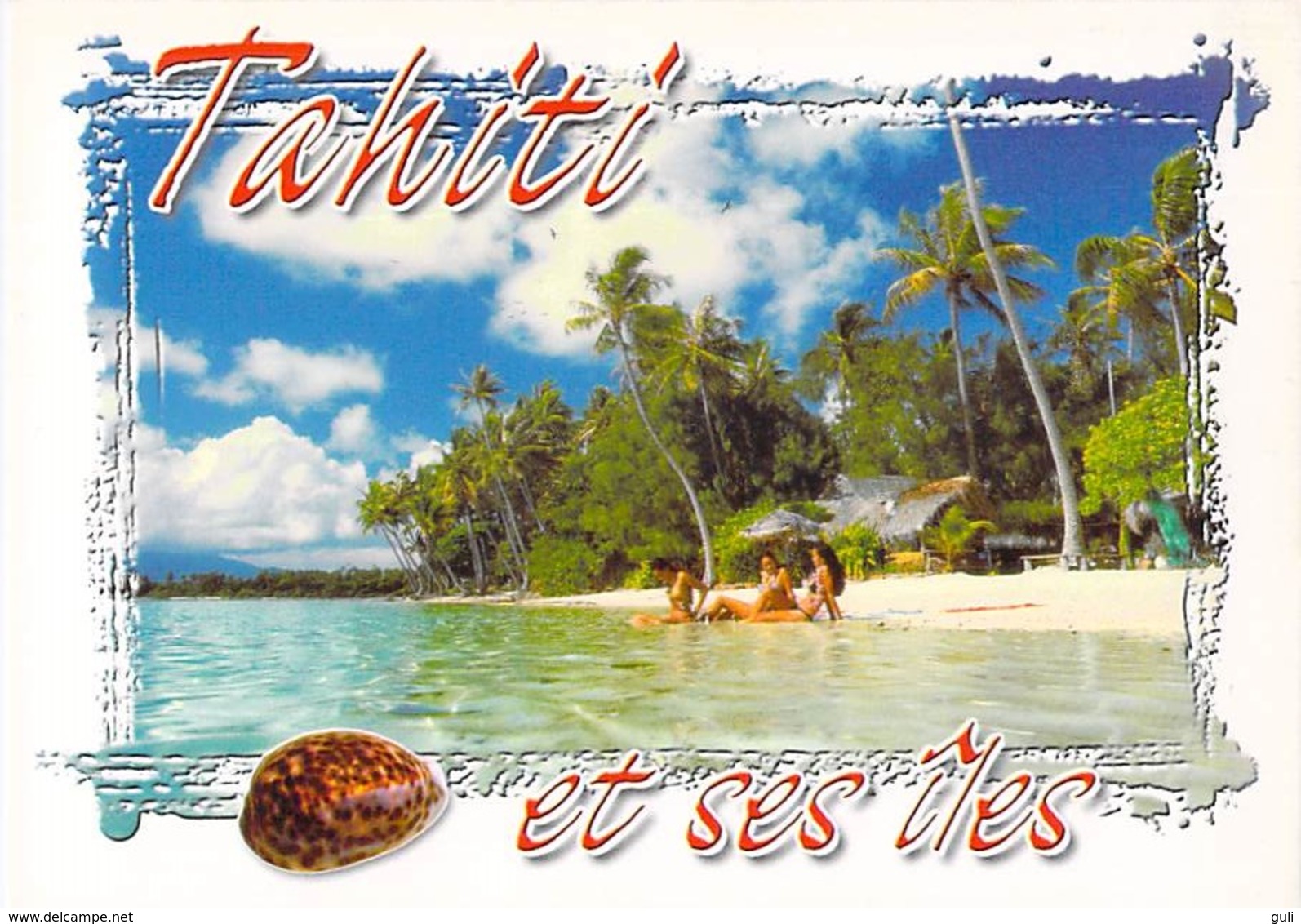 Polynésie Française SOUVENIRS De TAHITI Et Ses îles (coquillage) (BV)  (TEVA SYLVAIN  1468 Tahiti )*PRIX FIXE - Polynésie Française