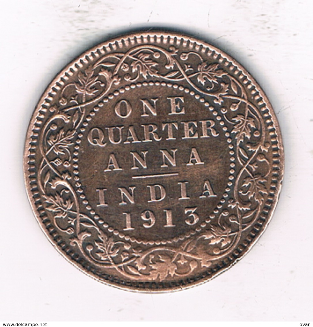 QUARTER ANNA 1913  INDIA/2084/ - Indien