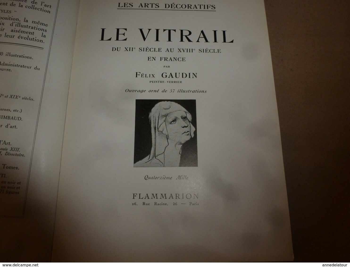 1948  Les Arts Décoratifs  -  LE VITRAIL Du XIIe Au XVIIIe Siècle - Par Félix Gaudin Peintre-verrier  (50 Illustrations) - Art