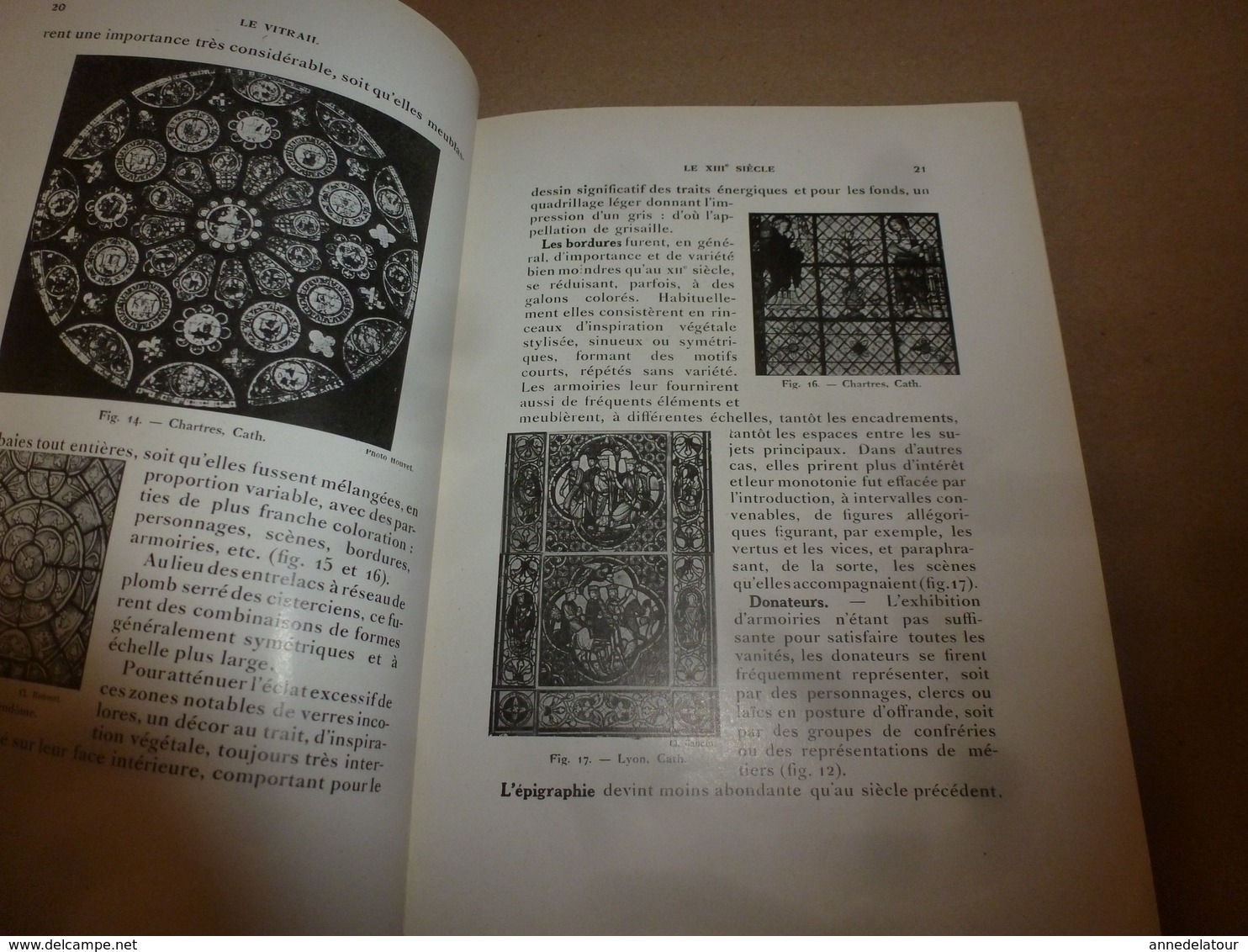 1948  Les Arts Décoratifs  -  LE VITRAIL du XIIe au XVIIIe siècle - Par Félix Gaudin peintre-verrier  (50 illustrations)