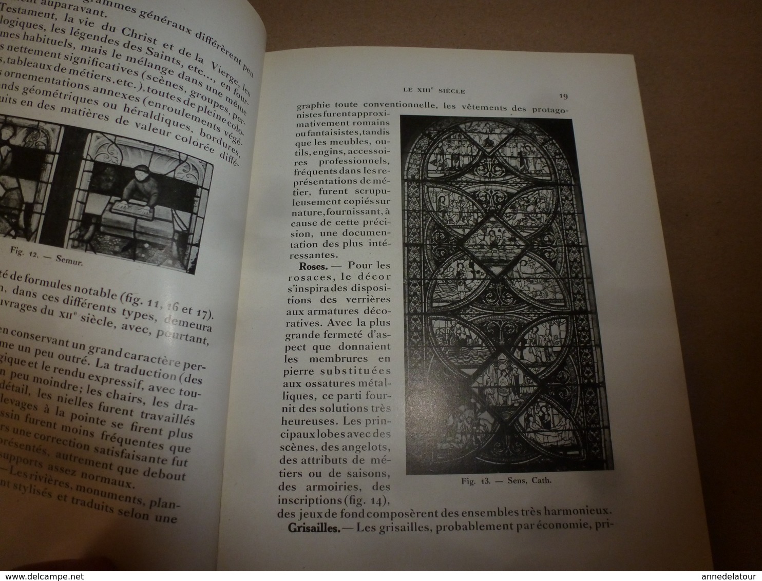 1948  Les Arts Décoratifs  -  LE VITRAIL du XIIe au XVIIIe siècle - Par Félix Gaudin peintre-verrier  (50 illustrations)