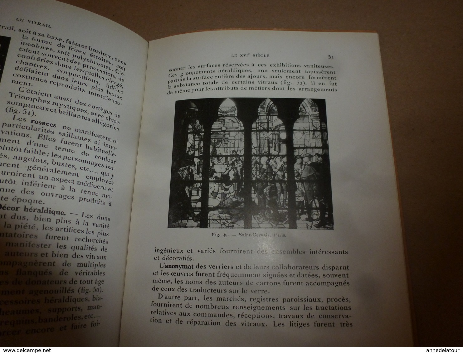 1948  Les Arts Décoratifs  -  LE VITRAIL du XIIe au XVIIIe siècle - Par Félix Gaudin peintre-verrier  (50 illustrations)