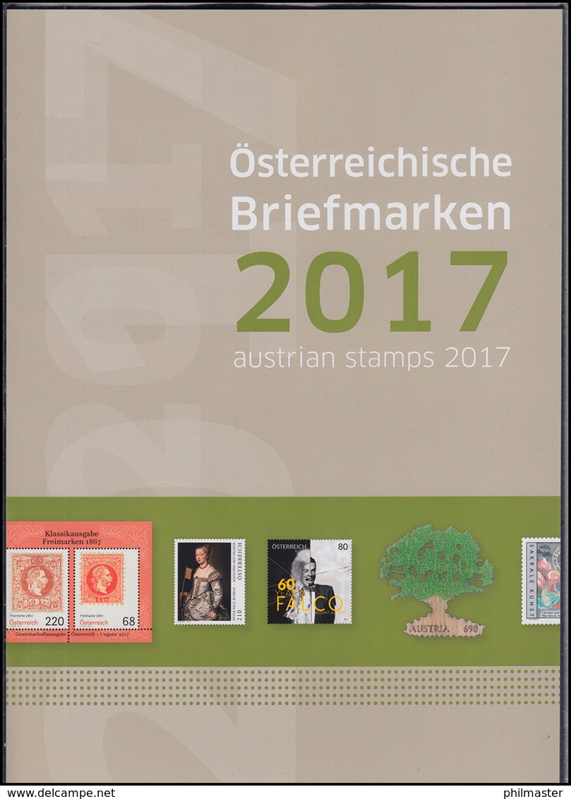 Jahreszusammenstellung Der Österreichischen Post 2017 ** Postfrisch - Ganze Jahrgänge