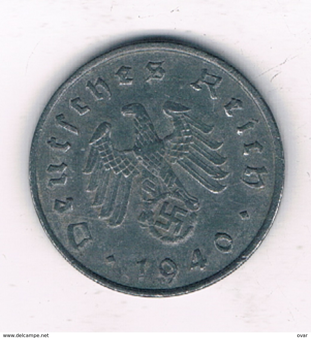 10 PFENNIG 1940 A   DUITSLAND /2095/ - 10 Reichspfennig