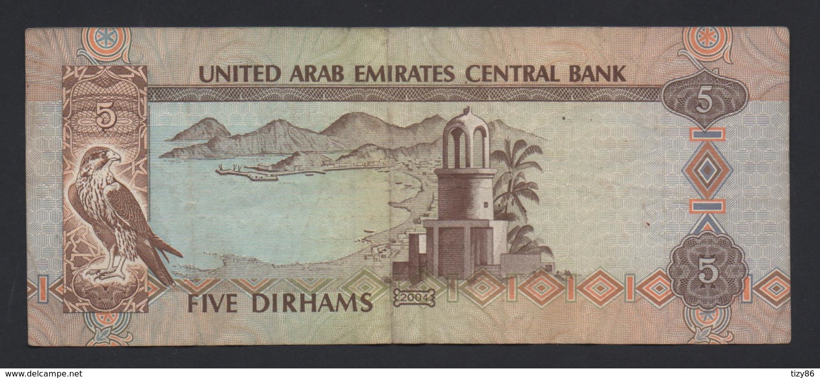 Banconota Emirati Arabi 5 Dirhams 2004 Circolata - Verenigde Arabische Emiraten