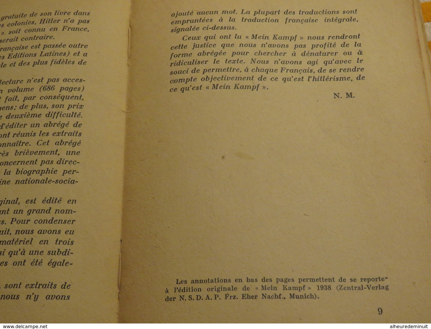 MEIN KAMPF"édition abrégée de mon Combat"A.Hitler"seconde guerre mondiale