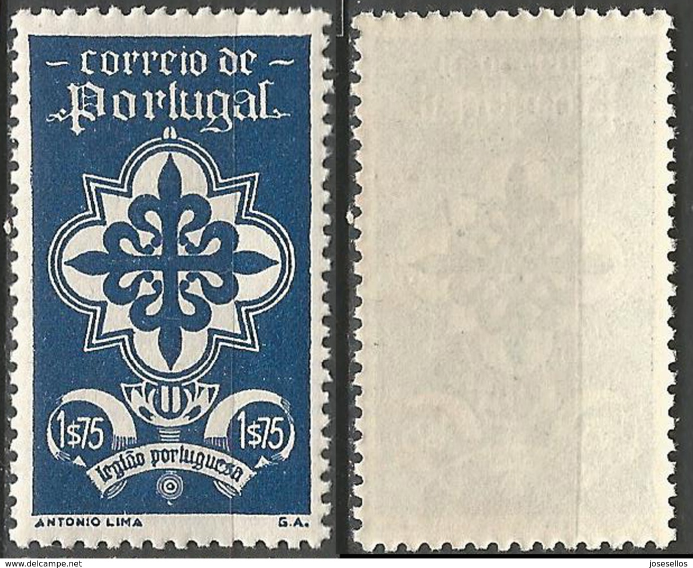 PORTUGAL Legiao Portuguesa -1. 75E- 1940- Afinsa 590- MNHOG- Excellent - Nuevos