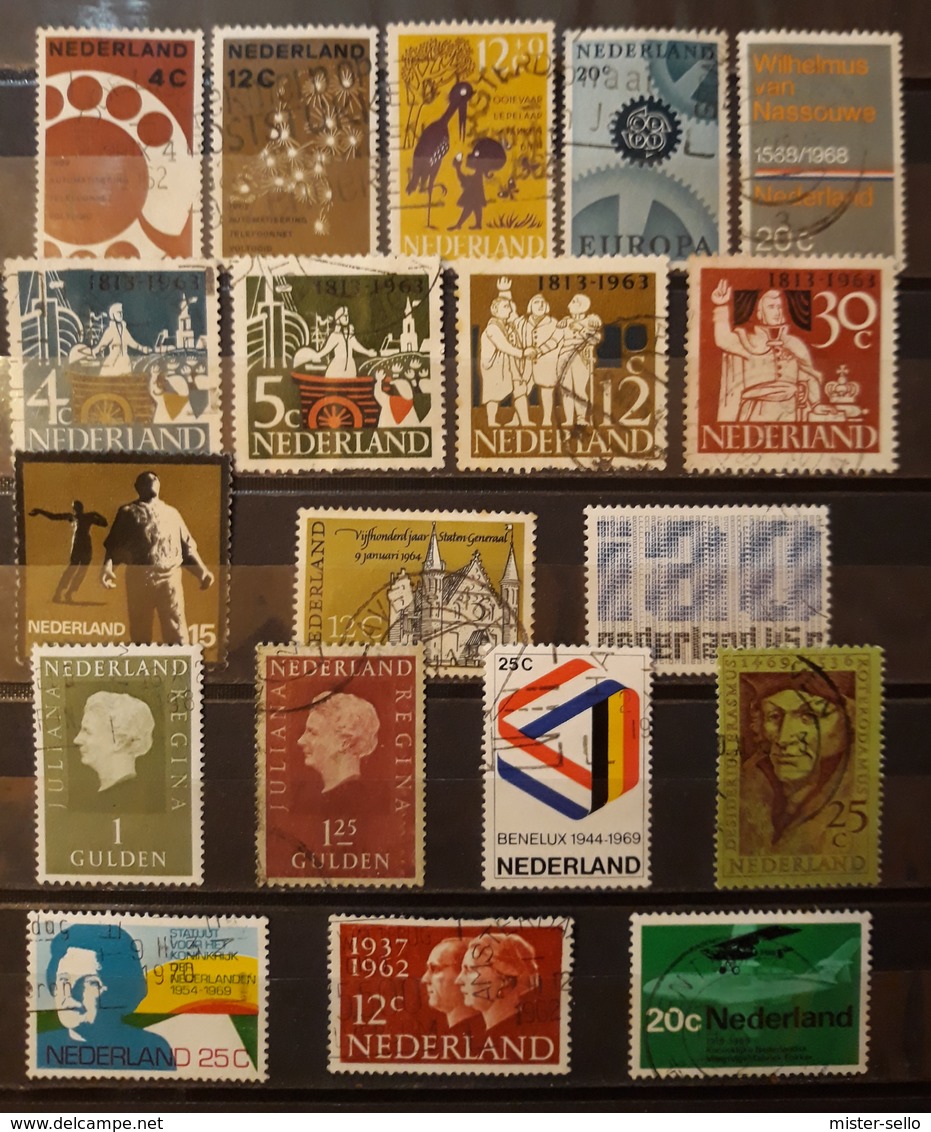 HOLANDA 1960- 1969. LOTE DE SELLOS USADOS - USED. - Usados