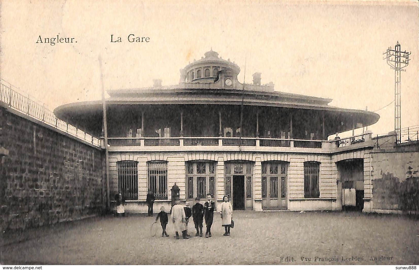 Angleur - La Gare (feldpost 1915, Animée, Edit. Vve François Lerbien) - Liege