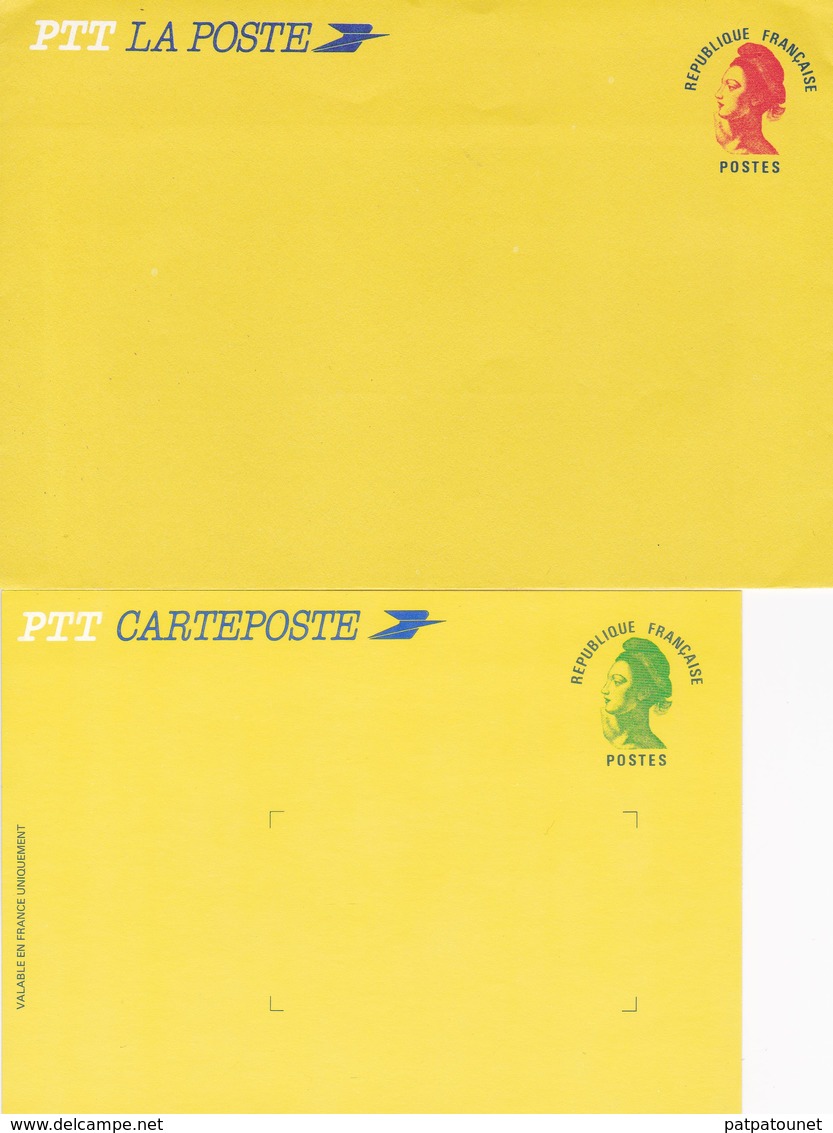 France Cartes Postales Repiquages (avant 1995) Marianne - Cartoline Postali Ristampe (ante 1955)