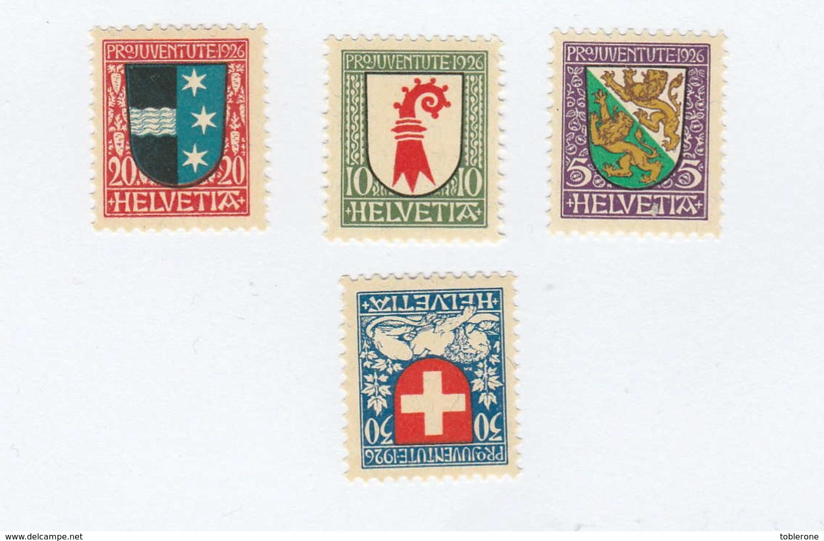 SUISSE N°  222/225  Neufs **   Cote 8,00 Euros - Unused Stamps