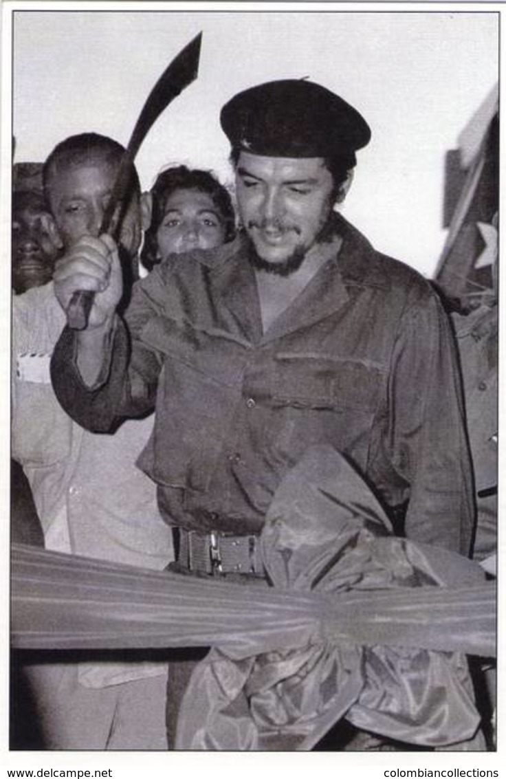 Lote PEP1313, Cuba, Postal, Postcard, Che Guevara,  Inaugura Fabrica Con Una Mocha De Cortar Caña - Cuba