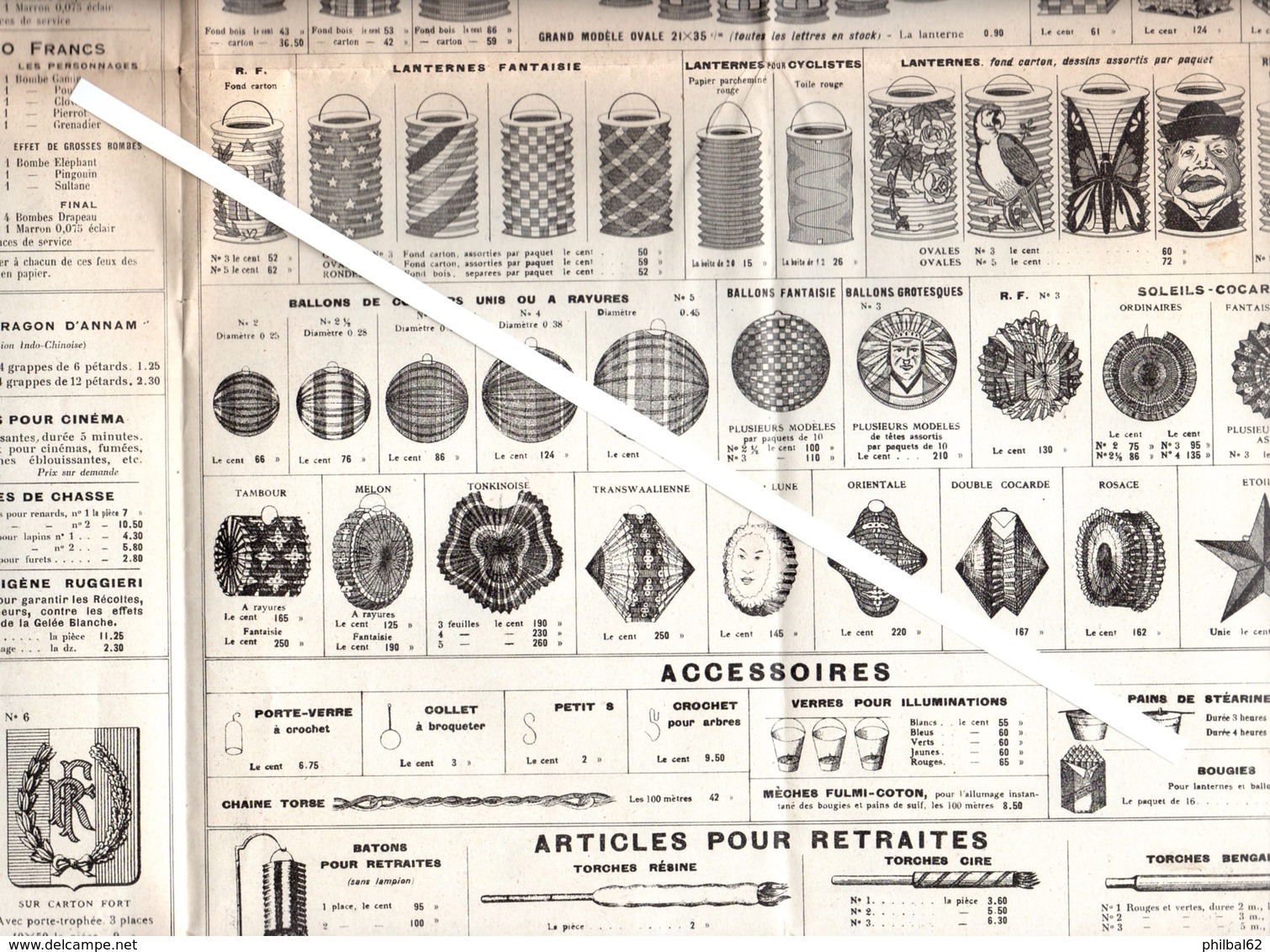 Catalogue Ruggieri 1933. Feux D'artifices, Fusées, Pétards, Drapeaux, écussons, Guirlandes, Accessoires..... - Other & Unclassified