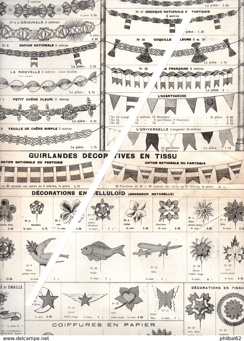 Catalogue Ruggieri 1933. Feux D'artifices, Fusées, Pétards, Drapeaux, écussons, Guirlandes, Accessoires..... - Other & Unclassified