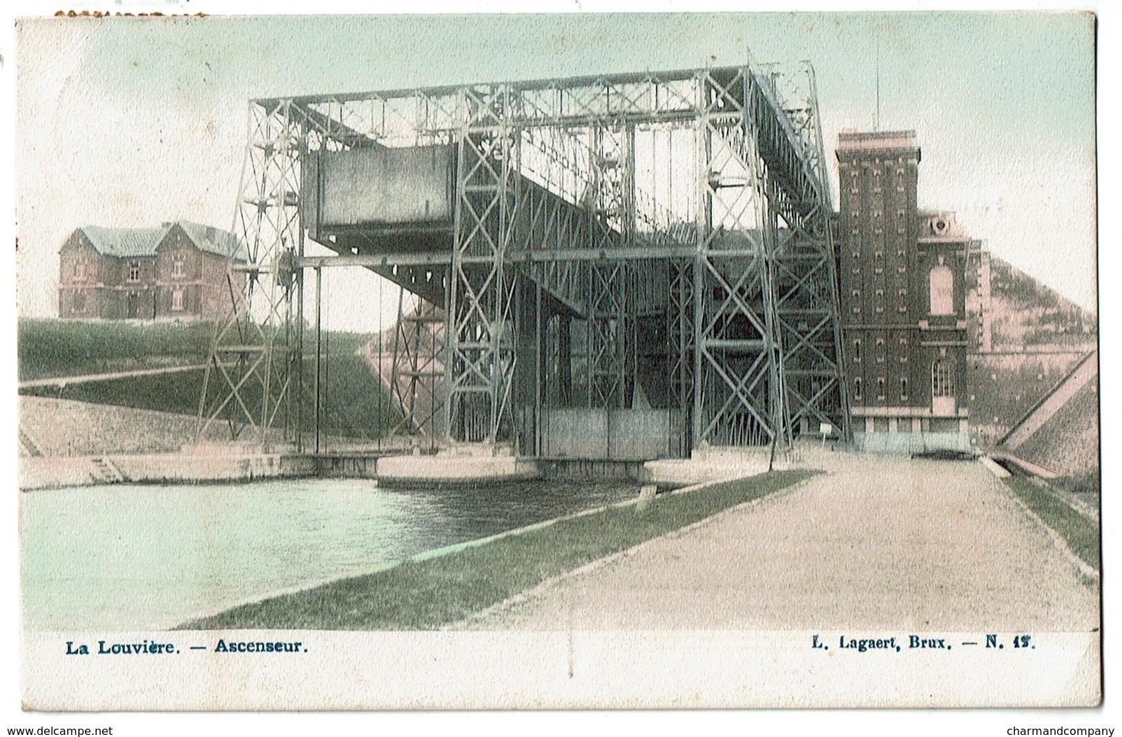 La Louvière - Ascenseur - 1908 - L. Lagaert N° 12 - 2 Scans - La Louviere