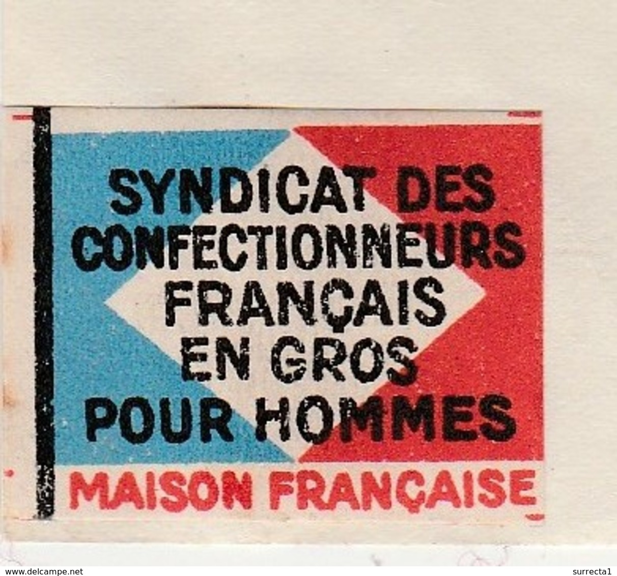 Petite Facture 1936 / Vignette Tricolore "Achetez Français" / Syndicat Confection / Weil / 25 Besançon - 1900 – 1949