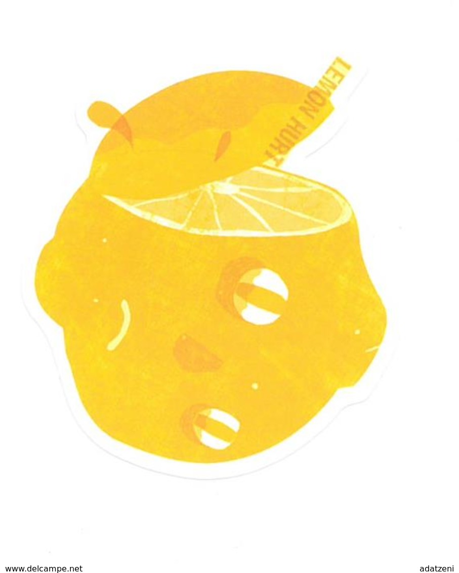 Adesivo Calcomania Sticker Lemon Hurt  Limone Dimensioni Cm 7x6 Circa Forma Segue Silhouette Figura - Altri & Non Classificati