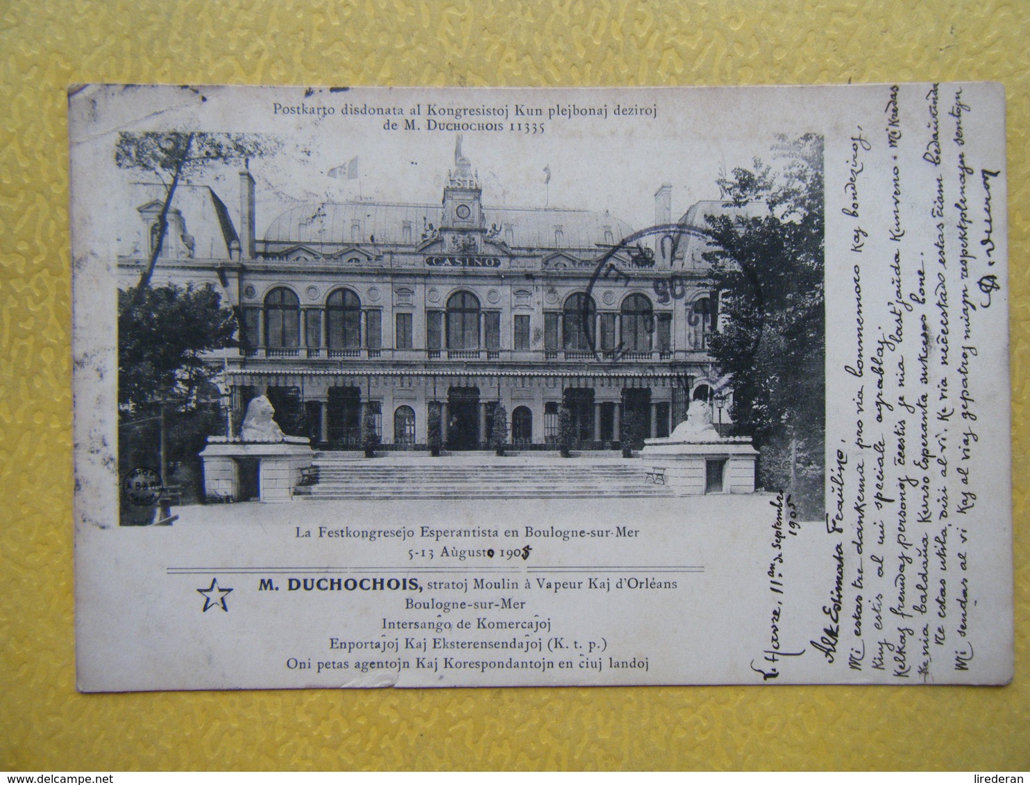 BOULOGNE SUR MER. Le Congrés Espérantiste De 1905. - Boulogne Sur Mer