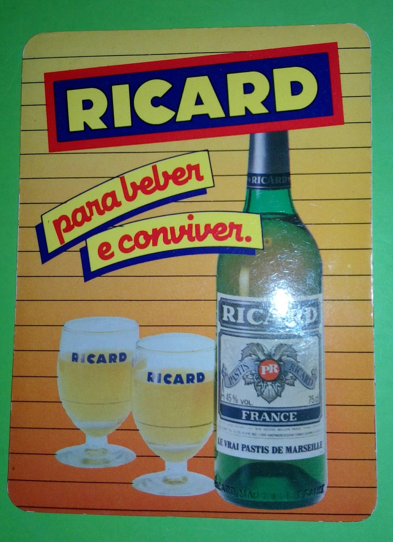 Calendrier De Poche Ricard 1985 - Petit Format : 1981-90