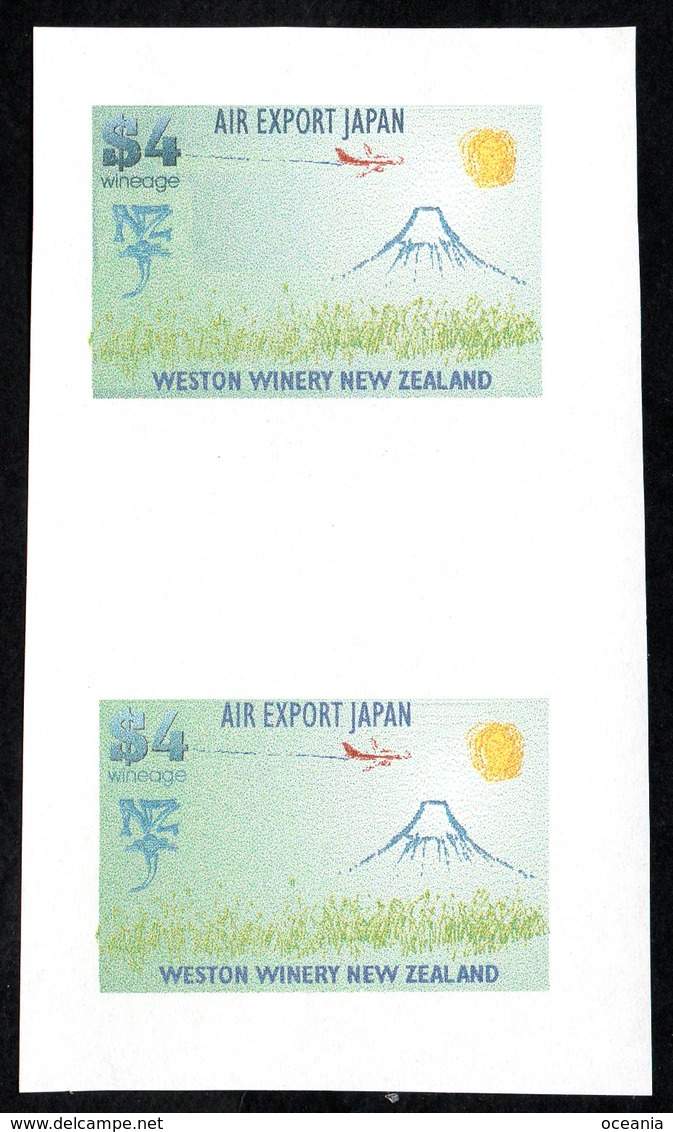 New  Zealand Wine Post Air Export To Japan Color Trial-  Ungummed - Other & Unclassified