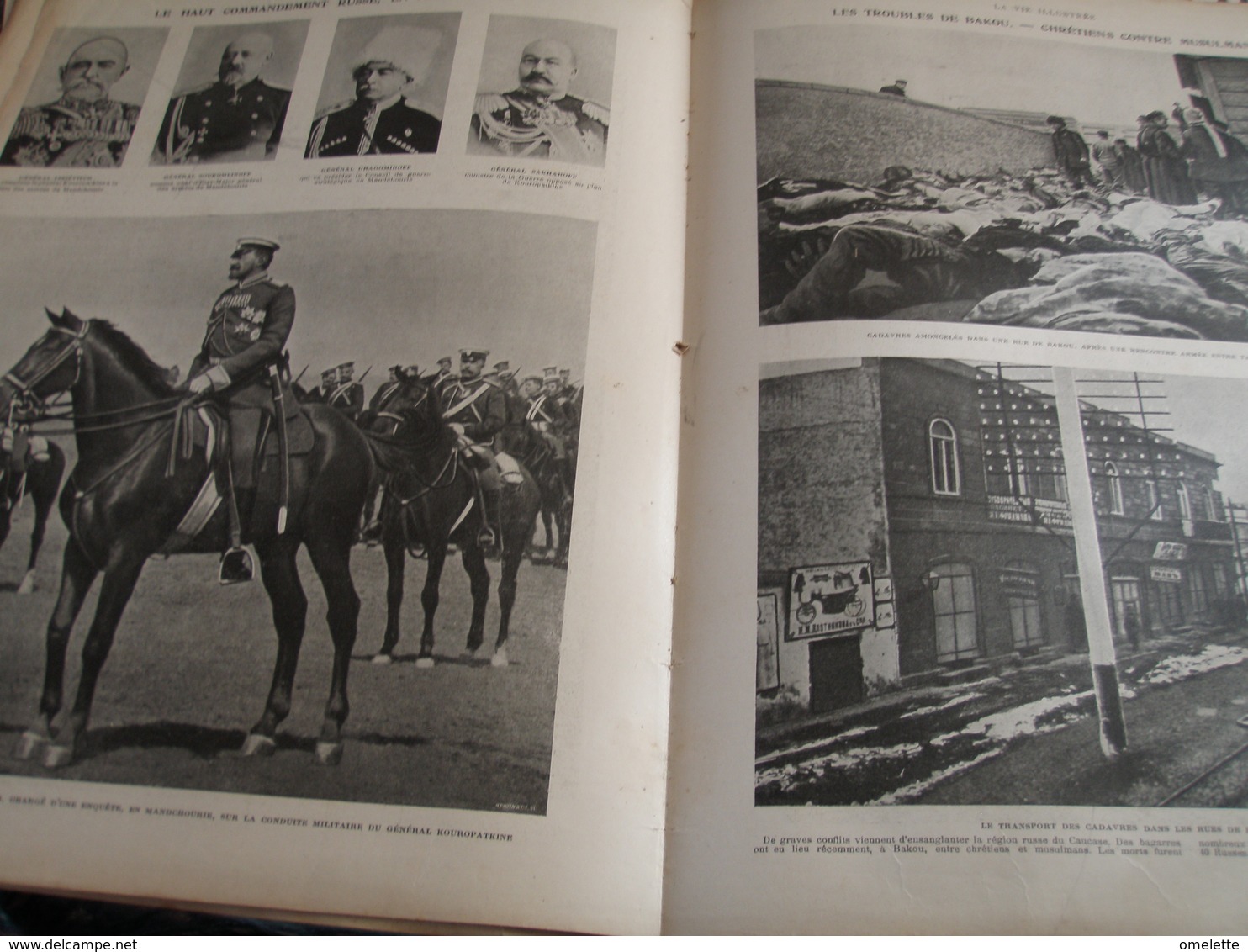 MOUKDEN  JAPONAIS/MAROC ZAJOUKA /AMIENS VOLEURS /MANDCHOURIE/BAKOU /ST PIERRE MIQUELON/HOCKEY GAZON /MAISONS LAFFITTE - Revues Anciennes - Avant 1900