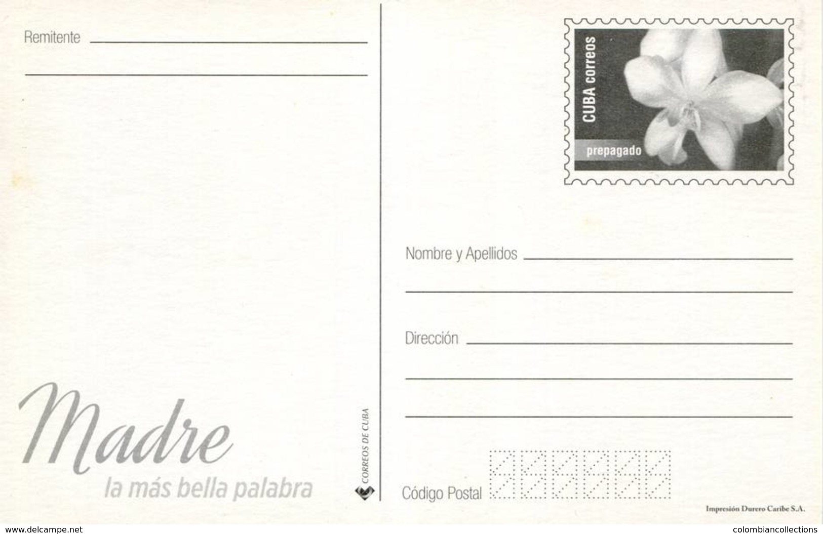 Lote PEP1328, Cuba, Entero Postal, Postcard, Stationery, Dia De La Madre, La Mas Bella Palabra, 2016 Mother's Day, 10-25 - Tarjetas – Máxima