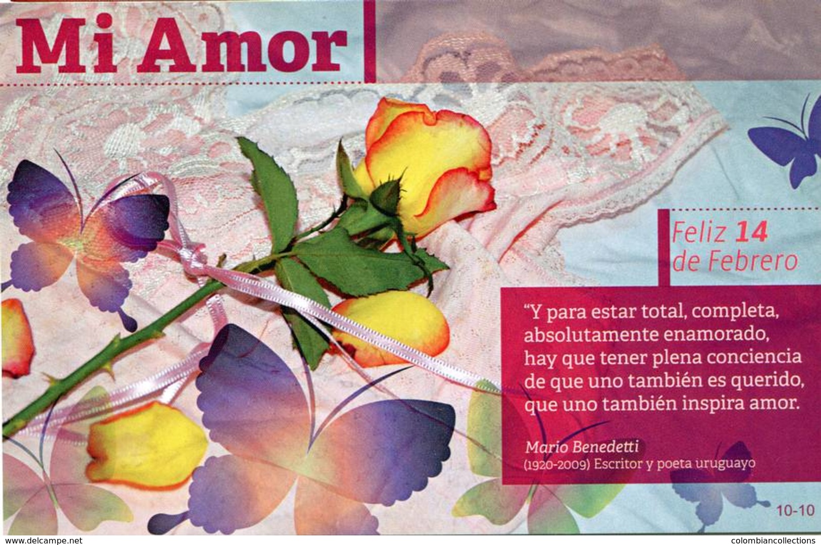 Lote PEP1335, Cuba, Entero Postal, Postcard, Stationery, 2014, San Valentin, 10-10 - Tarjetas – Máxima