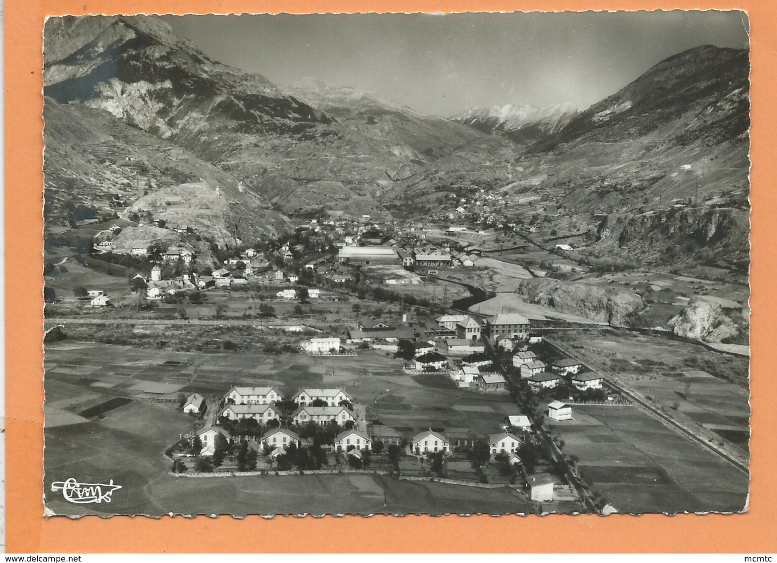 CPSM Grand Format - L'Argentière La Bessée - (Htes Alpes ) - Vue Générale Aérienne Sur Le Quartz - L'Argentiere La Besse