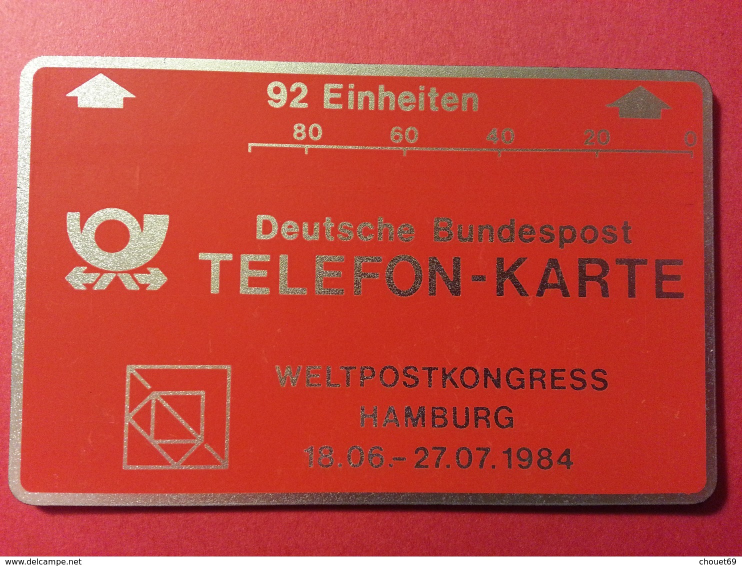 Landis Gyr - 92 Einheiten Weltpostkongress Hamburg 84 , 1984 CN: R3 034259 Test Used !! (CB1217) - T-Series : Tests