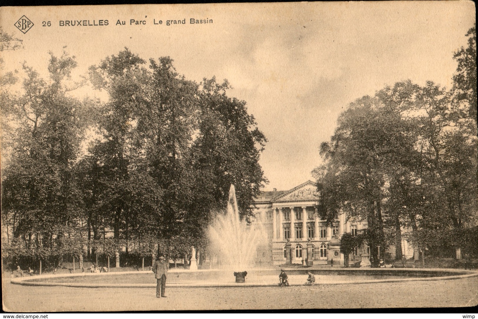 Bruxelles :  Au Parc : Le GRand Bassin  SBP 26 - Monumenten, Gebouwen