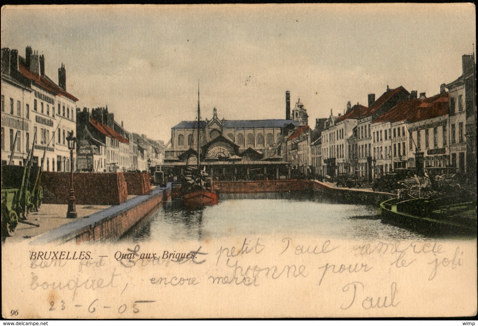 Bruxelles :   Quai Aux Briques - Monuments, édifices