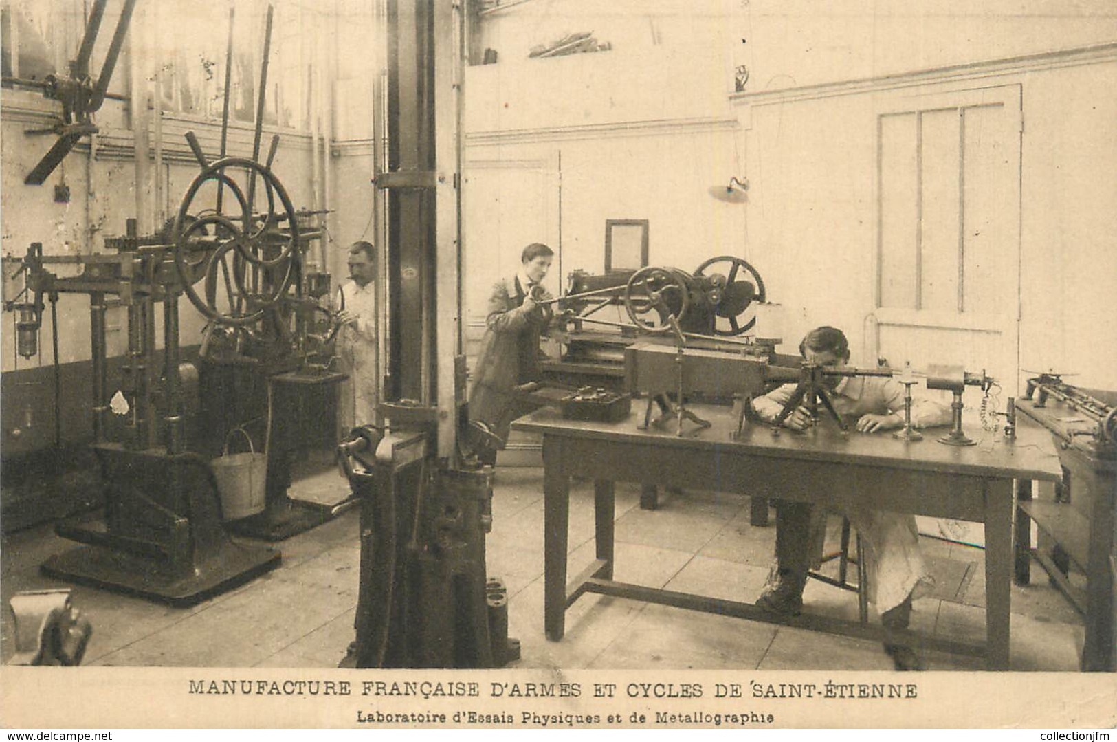 .CPA  FRANCE 42 "St  Etienne,  Manufacture Française D'Armes Et Cycles De St Etienne, Laboratoire D'essais Physiques " - Saint Etienne