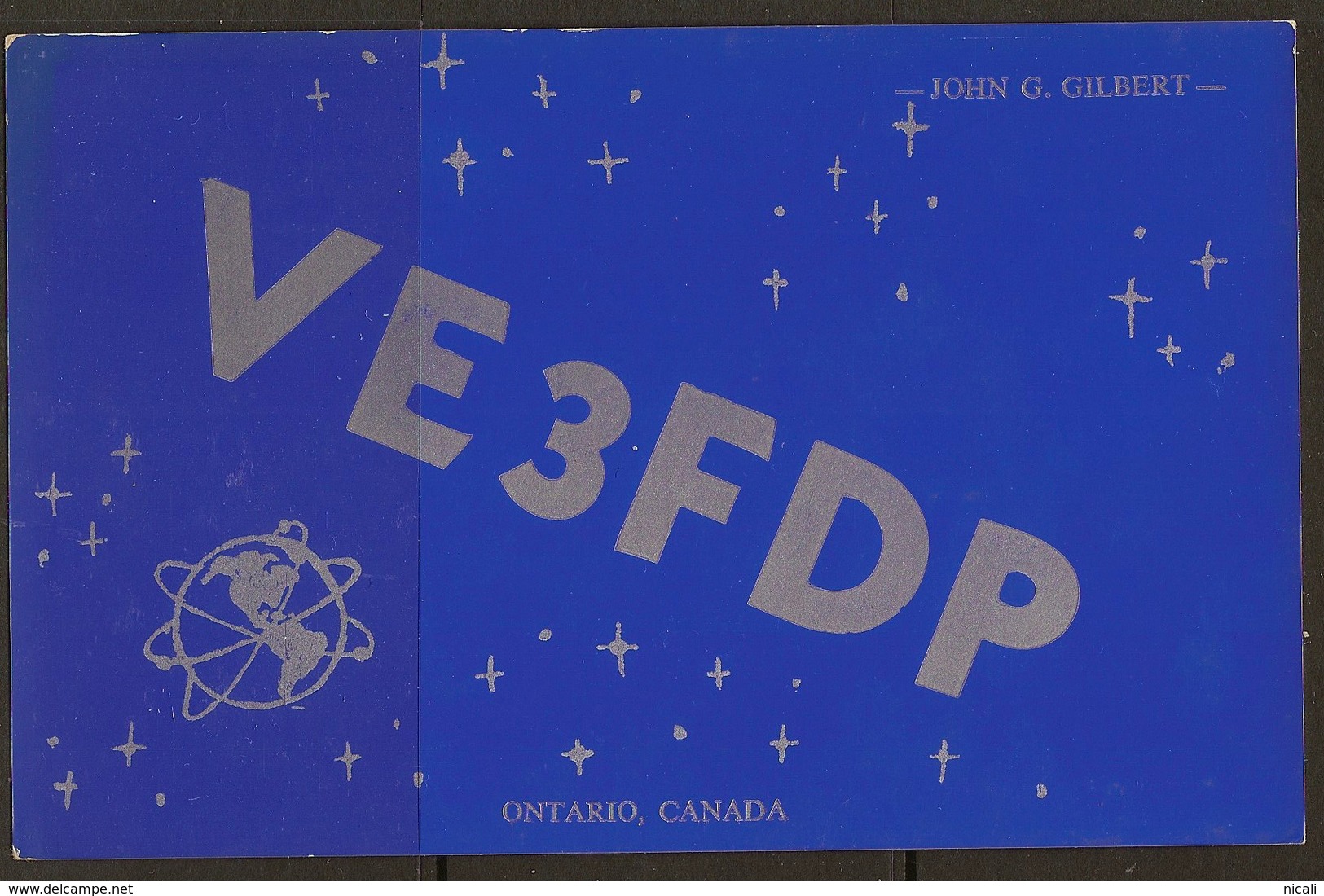 CANADA 1969 QSL Ham Radio Card VE3FDP U ZZ2112 - Peterborough