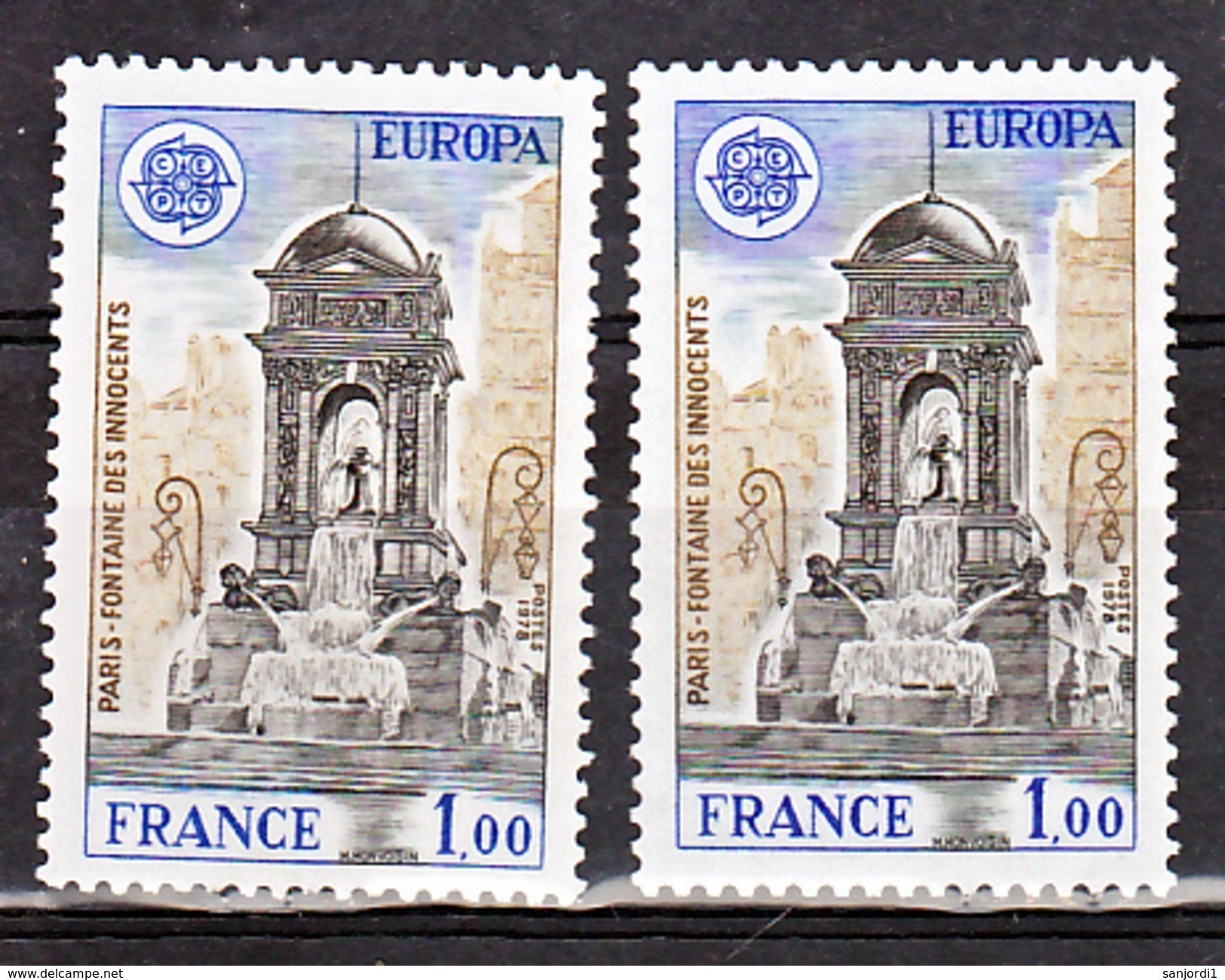 France 2008 A Variétés Europa Gomme Tropicale Et Normal Peu Visible Sur Scan  Neuf ** TB MNH Sin Charnela Cote 15 - Neufs