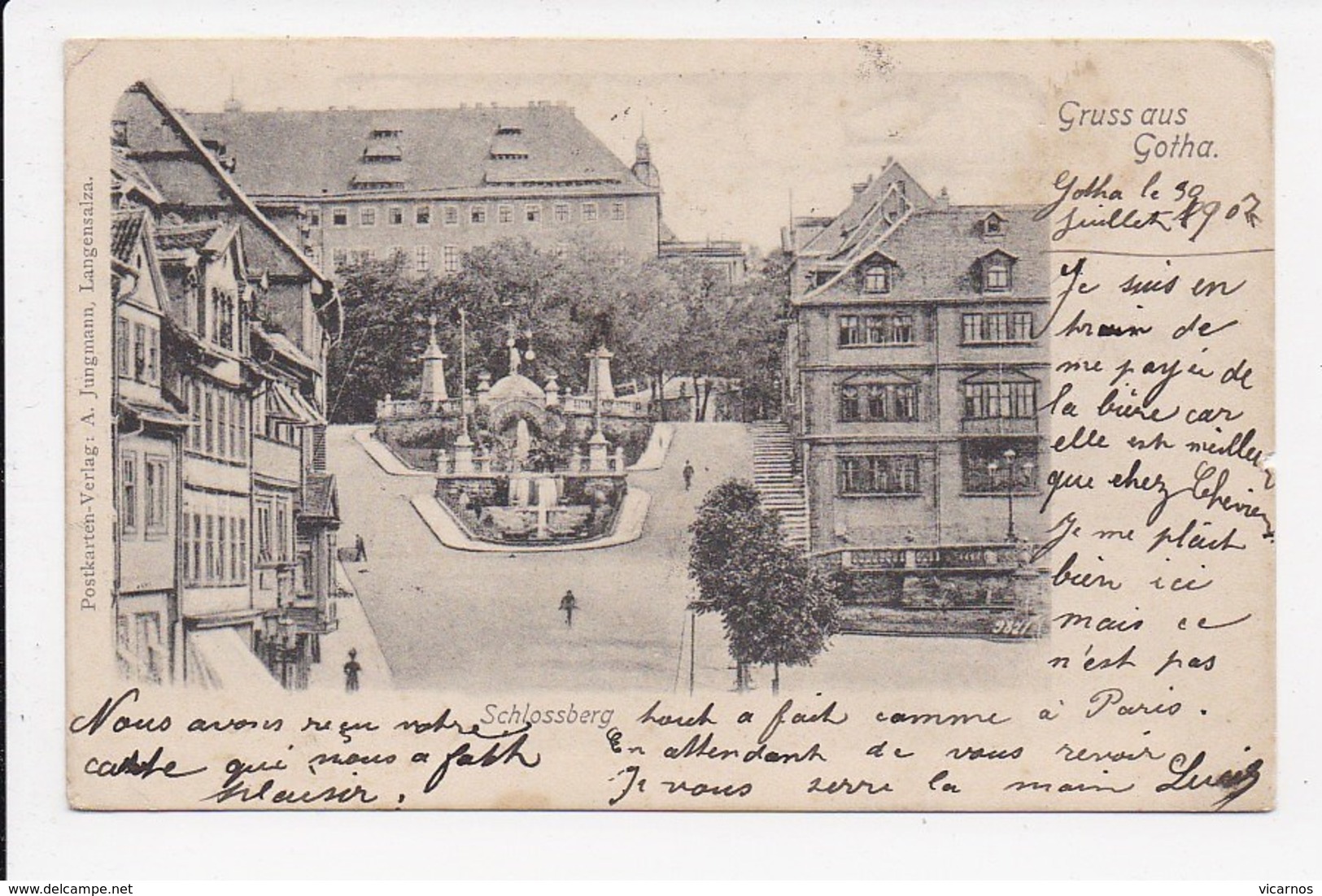 CPA ALLEMAGNE Gruss Aus GOTHA Schlossberg - Gotha