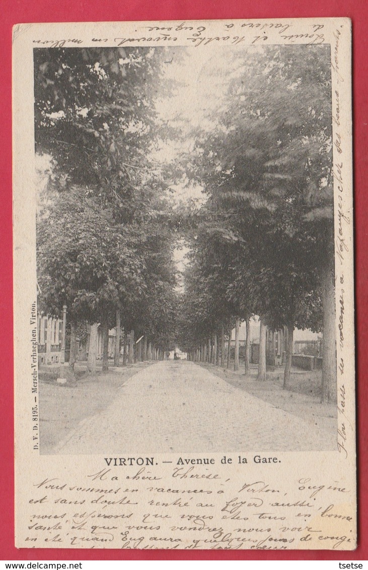 Virton - Avenue De La Gare - 1902 ( Voir Verso ) - Virton