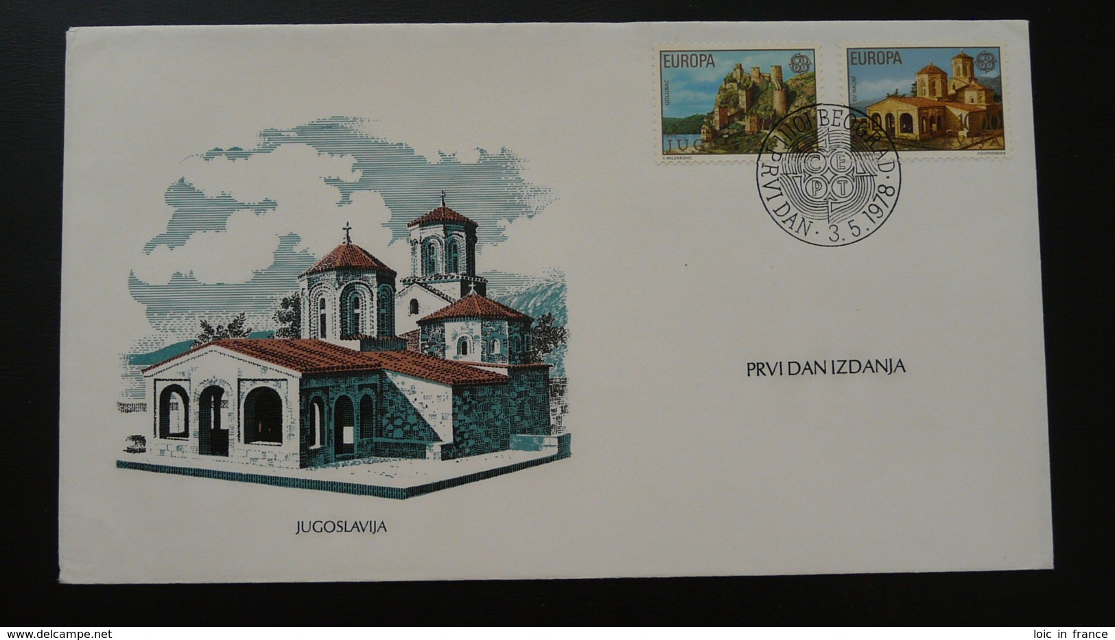 FDC Europa 1978 Yougoslavie Yugoslavia - FDC