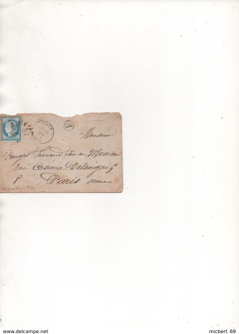 Lot  Mars CA :  Lettre - 1849-1876: Classic Period