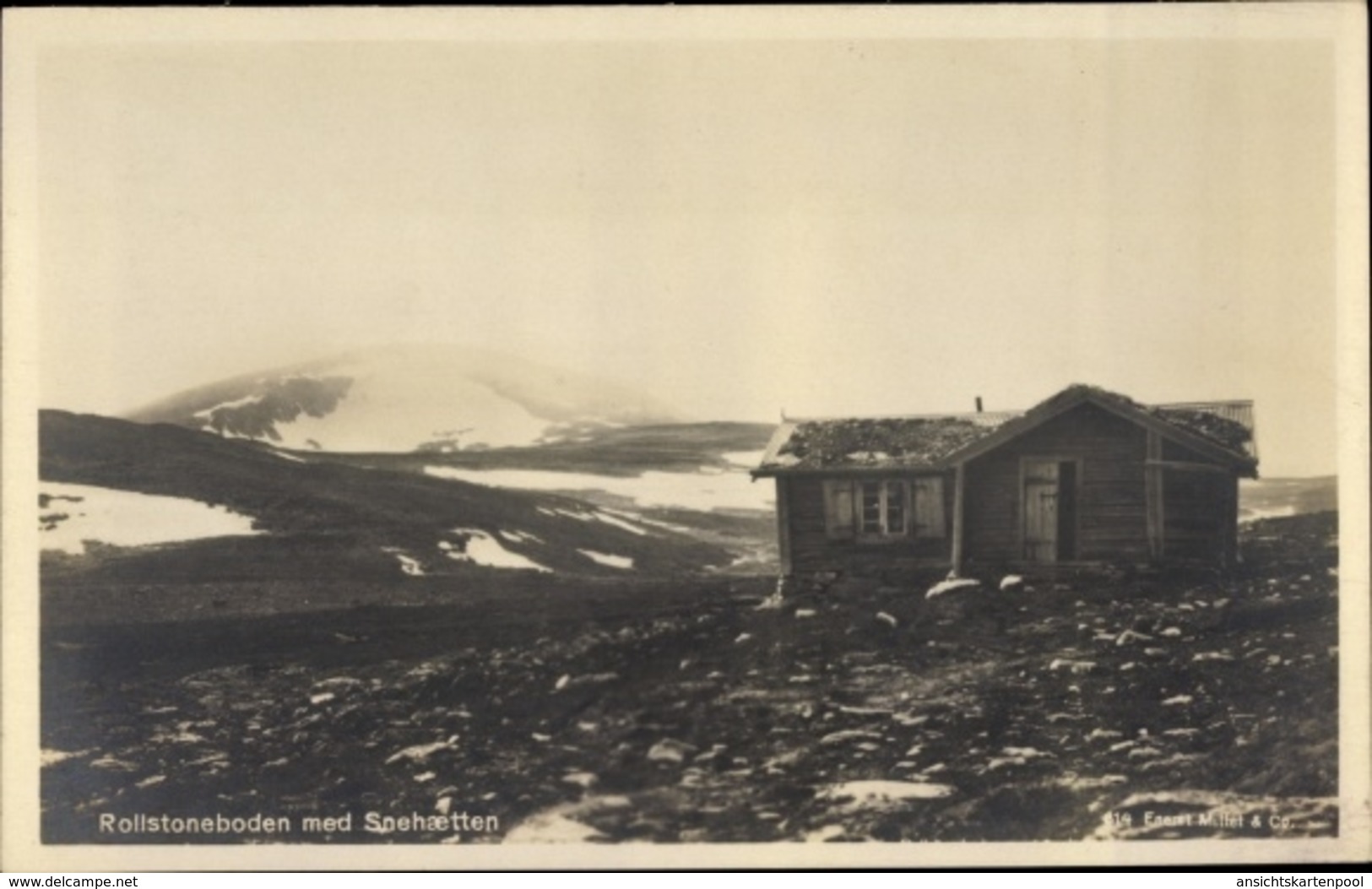 Cp Qeqertarsuaq Grönland Dänemark, Rollstoneboden Med Snehaetten - Denemarken